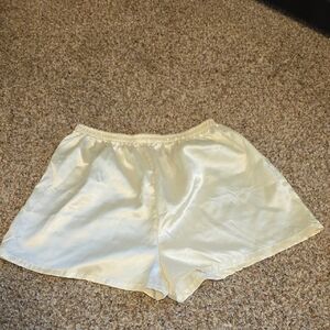 Silky Cream Women's Sleep Shorts